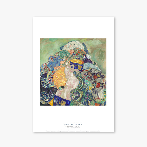 타임세일40%) [A4] 명화 포스터 006 Gustav Klimt Baby (Cradle) 구스타프 클림트