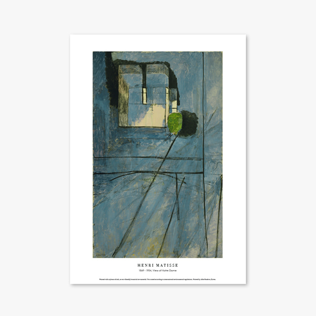 타임세일40%) [A3] 명화 포스터 029 Henri Matisse View of Notre Dame 앙리 마티스