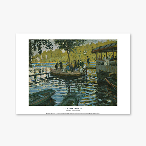 타임세일40%) [A3] 명화 포스터 013 Claude Monet La Grenouillere 클로드 모네