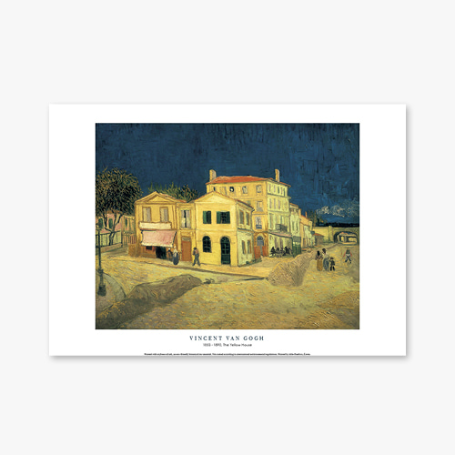 타임세일40%) [A3] 명화 포스터 003 Vincent van Gogh The Yellow House 빈센트 반 고흐