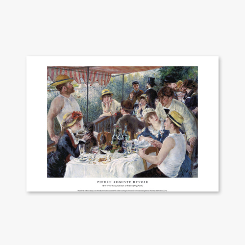 타임세일40%) [A3] 명화 포스터 008 Pierre Auguste Renoir The Luncheon of the Boating Party 피에르 오귀스트 르누아르