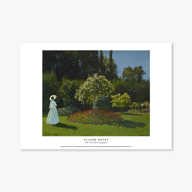 타임세일40%) [A3] 명화 포스터 068 Claude Monet Lady in the garden 클로드 모네