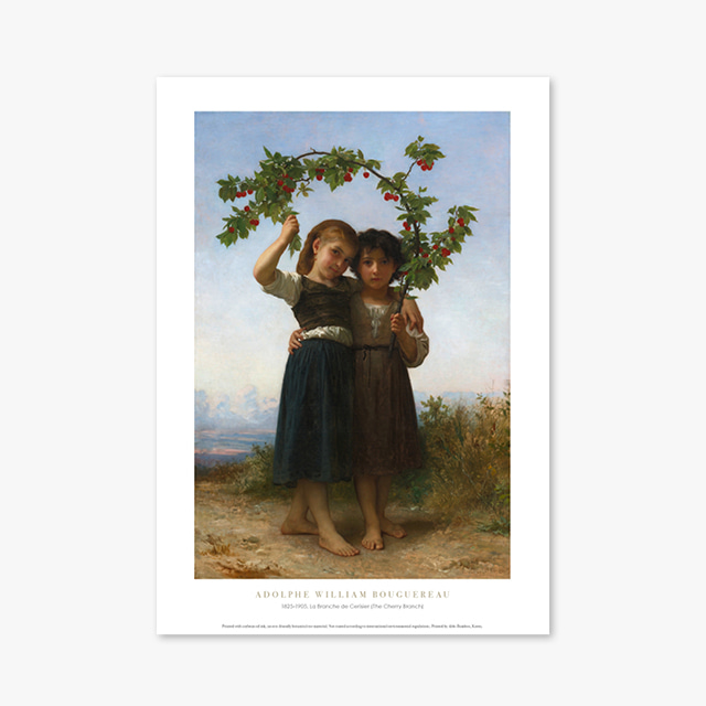 타임세일40%) [A3] 명화 포스터 063 William Bouguereau La Branche de Cerisier (The Cherry Branch) 윌리앙 아돌프 부그로