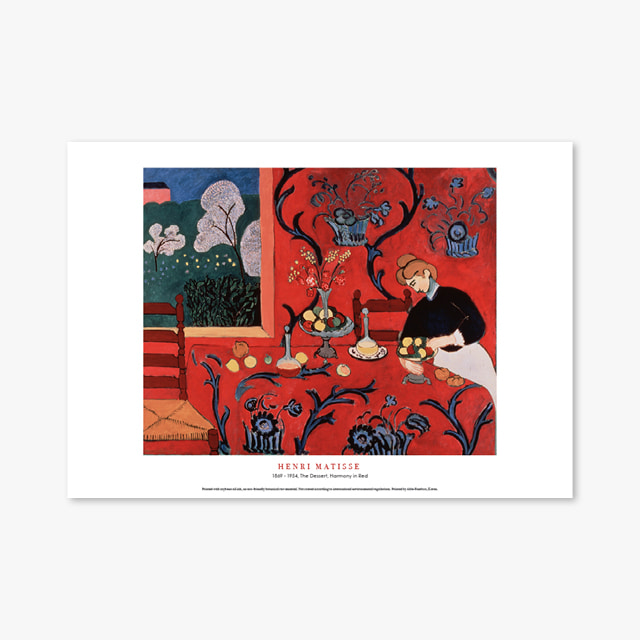 타임세일40%) [A3] 명화 포스터 022 Henri Matisse The Dessert, Harmony in Red 앙리 마티스